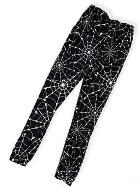 Better Together Spiderweb Leggings Small Black Halloween Goth Stretch Pants